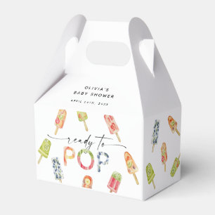 Watercolor Popsicle Ready to Pop Baby Shower Favour Box