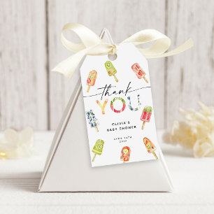 Watercolor Popsicle Ready to Pop Baby Shower Gift Tags