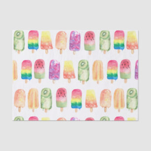 Watercolor Popsicles Tissue Paper