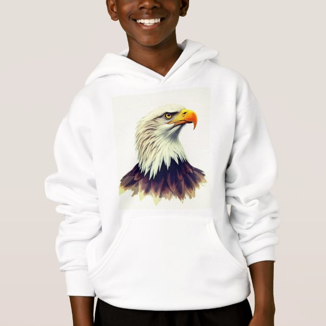 Watercolor portrait Bald Eagle (Front)