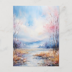 Watercolor postcard