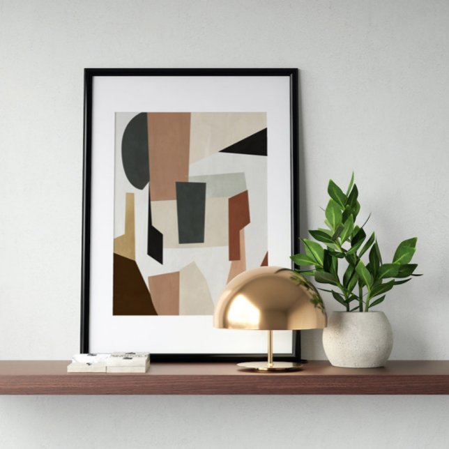 Watercolor poster Abstract Geometrical modern art (Creator Uploaded)