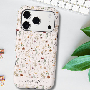 Watercolor Pretty Floral Wild flowers Pattern 