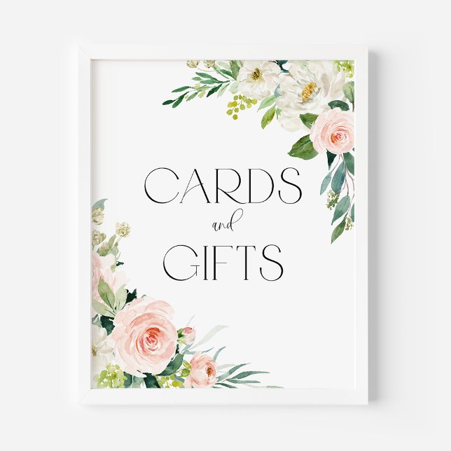 Watercolor Pretty Garden Flowers Cards and Gifts Poster (Creator Uploaded)