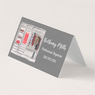 Watercolor Professional Home Organiser Business Card
