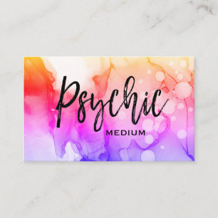 *~* Watercolor Psychic Medium Spirit Communication Business Card