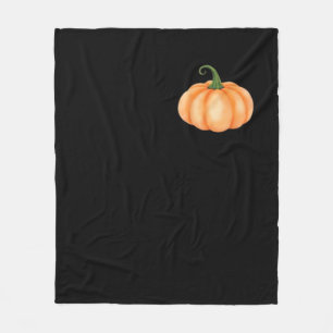 Watercolor Pumpkin – Autumn and Halloween Design O Fleece Blanket