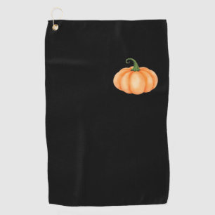 Watercolor Pumpkin – Autumn and Halloween Design O Golf Towel