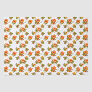 Watercolor Pumpkin Autumn Pattern Tissue Paper