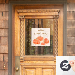 Watercolor Pumpkin Carving PERSONALIZE NAME
