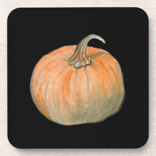 Watercolor Pumpkin Coaster