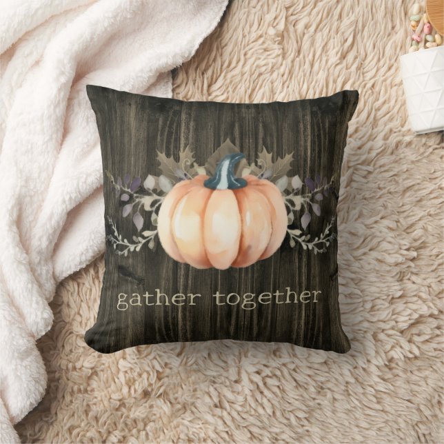 Watercolor Pumpkin Cushion (Blanket)