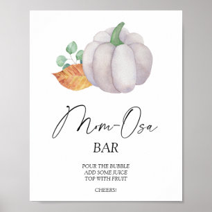 Watercolor Pumpkin \ Mon-osa bar Poster