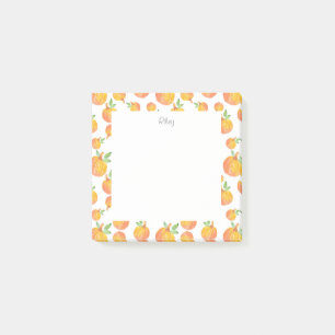 Watercolor Pumpkin Pattern 3 Post-it Notes