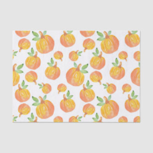 Watercolor Pumpkin Pattern 3 Tissue Paper