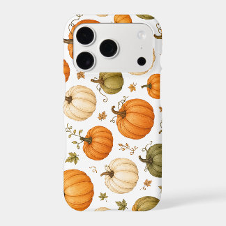 Watercolor Pumpkin Pattern Autumn Pumpkins