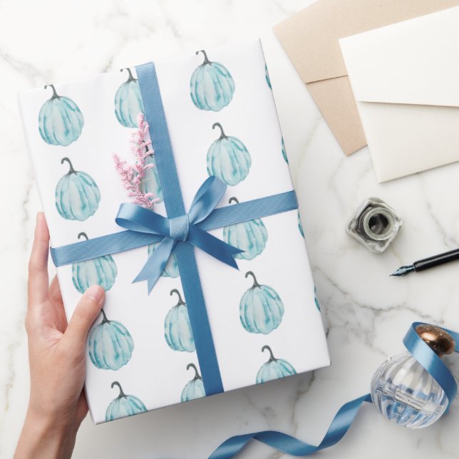 Watercolor Pumpkin Pattern Wrapping Paper (Gifting)