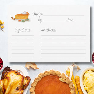 Watercolor Pumpkin Pie Recipe