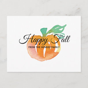 Watercolor Pumpkin Post Cards