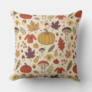 watercolor Pumpkin Style Pillow Cover