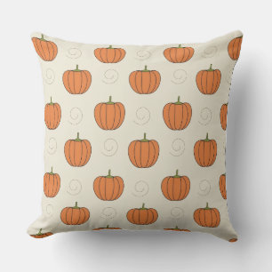 watercolor Pumpkin Style Pillow Cover