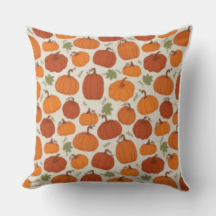 watercolor Pumpkin Style Pillow Cover