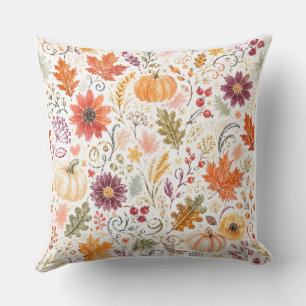 watercolor Pumpkin Style Pillow Cover