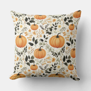 watercolor Pumpkin Style Pillow Cover