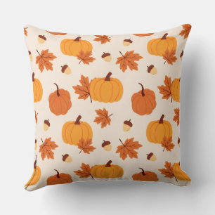 watercolor Pumpkin Style Pillow Cover