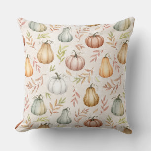 watercolor Pumpkin Style  Pillow Cover 