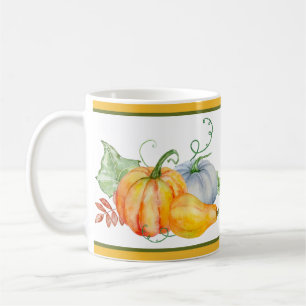 Watercolor pumpkins coffee mug