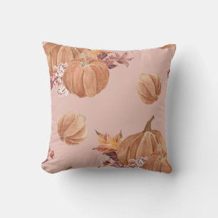 Watercolor Pumpkins Fall Cushion
