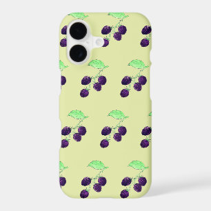 Watercolor Purple Blackberry Botanical