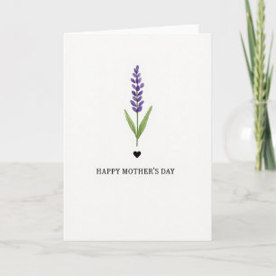 Watercolor Purple Blossom Card
