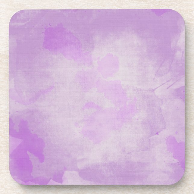Watercolor Purple Coaster (Front)