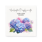 Watercolor Purple Hydrangea Floral Wedding