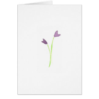 Watercolor Purple Lilies