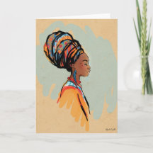 Watercolor Queen Folded Greeting Card