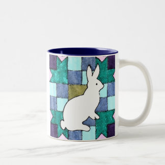 Watercolor Quilt Two-Tone Coffee Mug
