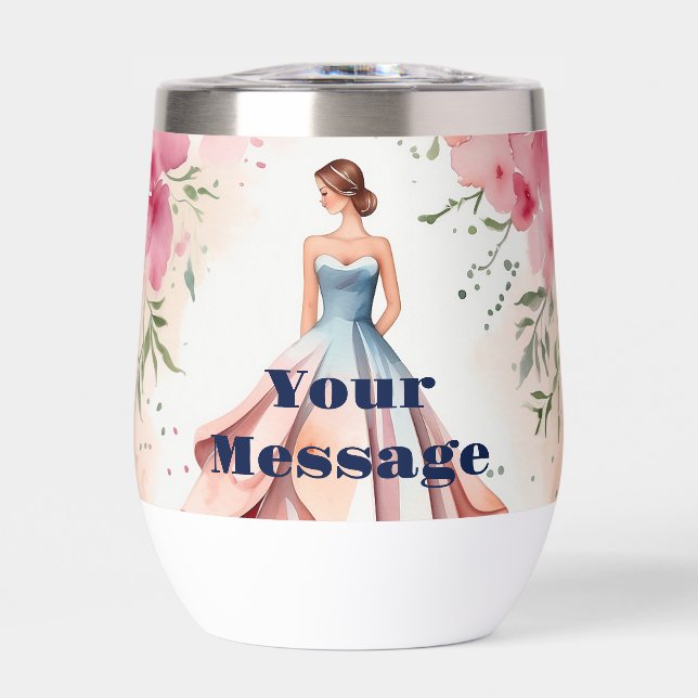 Watercolor Quinceanera Celebration (Front)