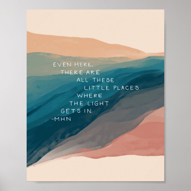 Watercolor quote poster (Front)