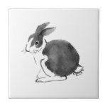 Watercolor Rabbit, Year of The Rabbit 2023 Ceramic Tile<br><div class="desc">Watercolor Rabbit, Year of The Rabbit 2023 ceramic tile</div>