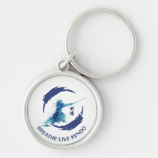 Watercolor Rain Drops Sleep Live Kendo Key Ring