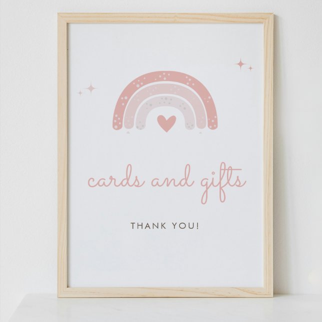 Watercolor Rainbow Cards And Gifts Sign (Creator Uploaded)