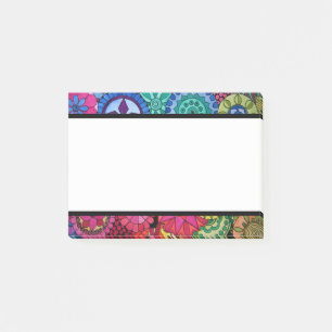 Watercolor Rainbow Colours Mandala Post-it Notes