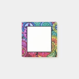 Watercolor Rainbow Colours Mandala Post-it Notes