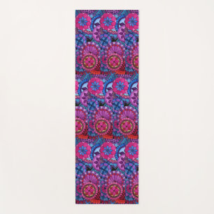 Watercolor Rainbow Colours Mandala Yoga Mat