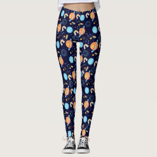 Watercolor Rainbow Galaxy Personalised Girls Leggings