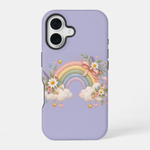 Watercolor Rainbow Gift – Charming Cloud iPhone 16 Case