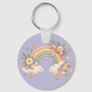 Watercolor Rainbow Gift – Charming Cloud Key Ring